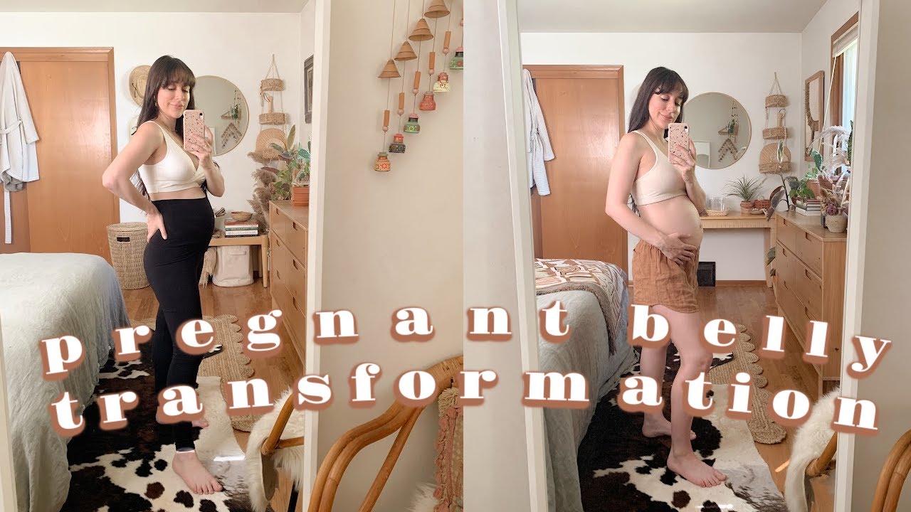 PREGNANCY BUMP PROGRESSION | Month By Month Belly Bump Growth!