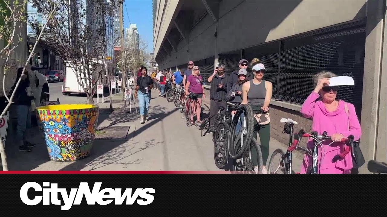 Downtown Calgary feeling the bike buzz following the annual Calgary Bike Swap