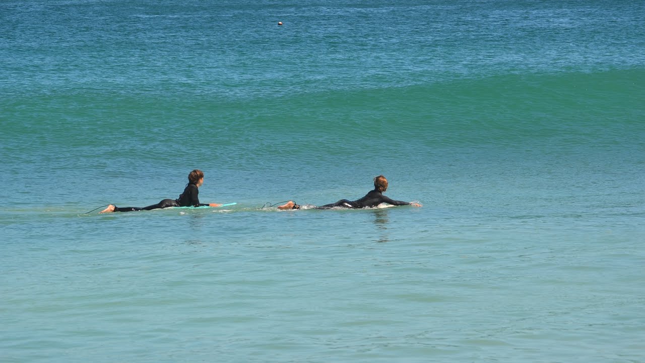 Glassy Swanbourne on the pump with the boys