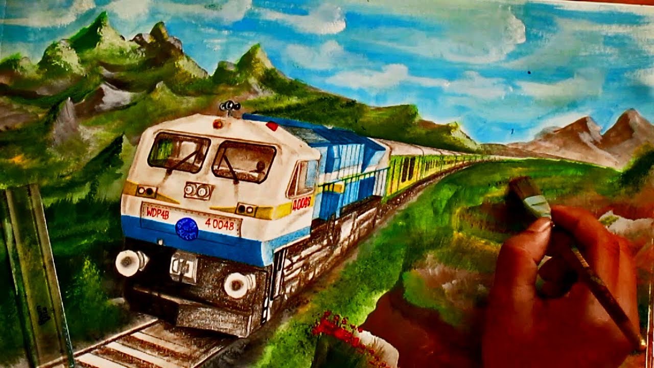 Allahabad Duronto with Itarsi WDP4B through awesome location