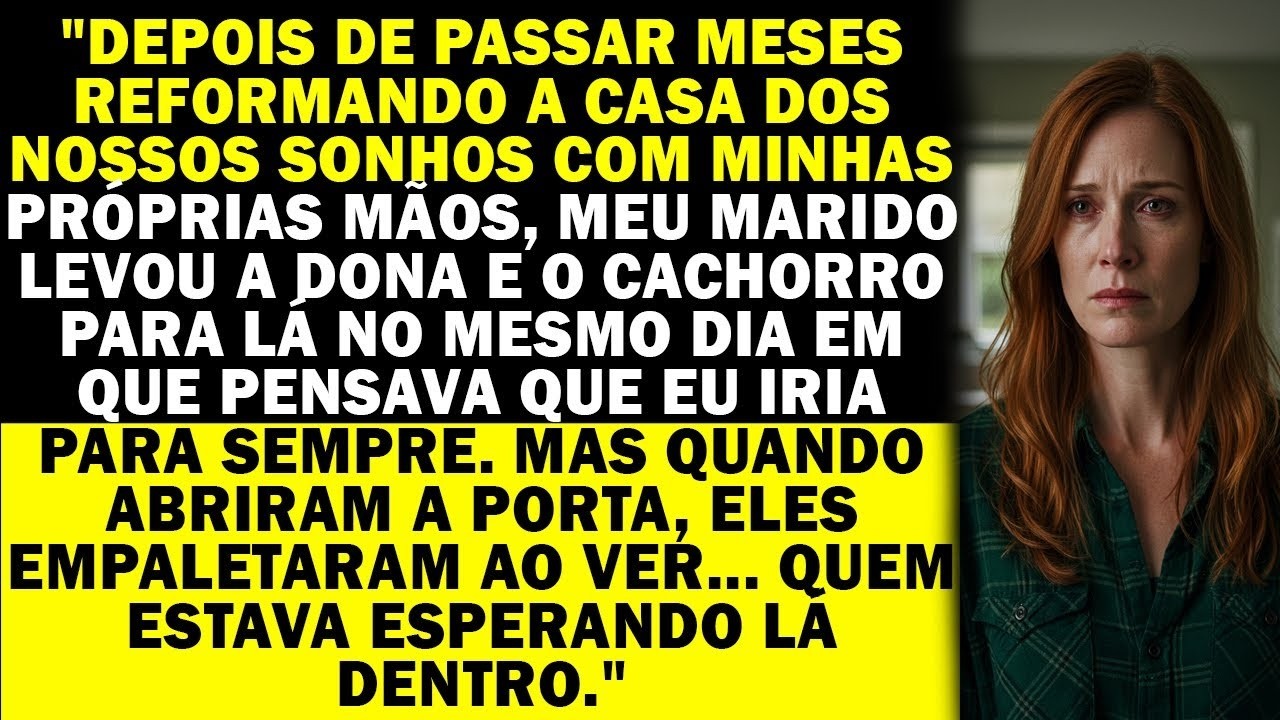 Meu marido trouxe sua amante e seu cachorro para nossa casa, mas ficou pálido quando viu
