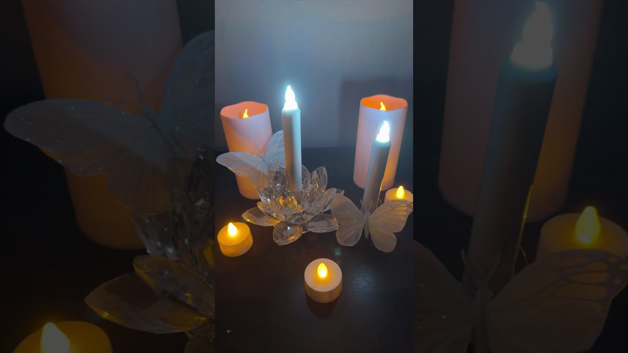 White Noise ASMR/Candlelight Relaxation/Peacefulness/Fall Asleep Fast to white noise