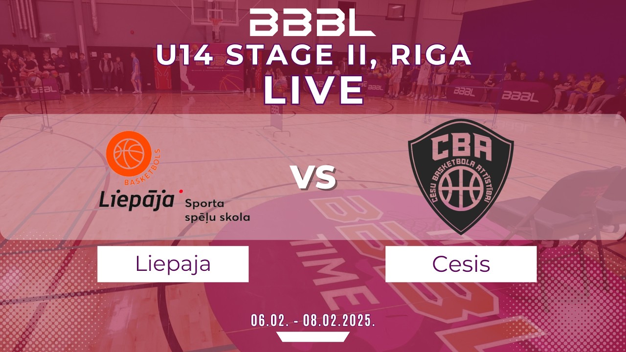 Liepāja 2012 vs Cēsis 2012 | BBBL U14 | Stage II