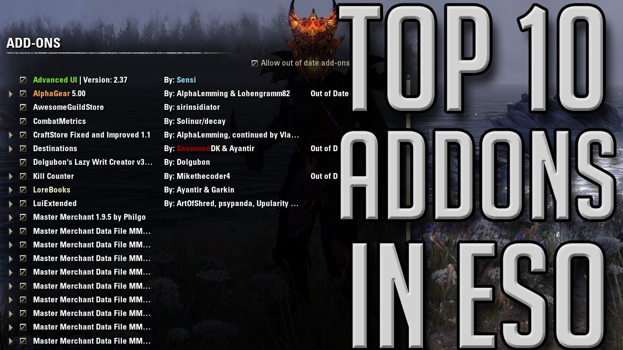 TOP 10 ADDONS FOR ESO (Elder Scrolls Online Tips for PC)