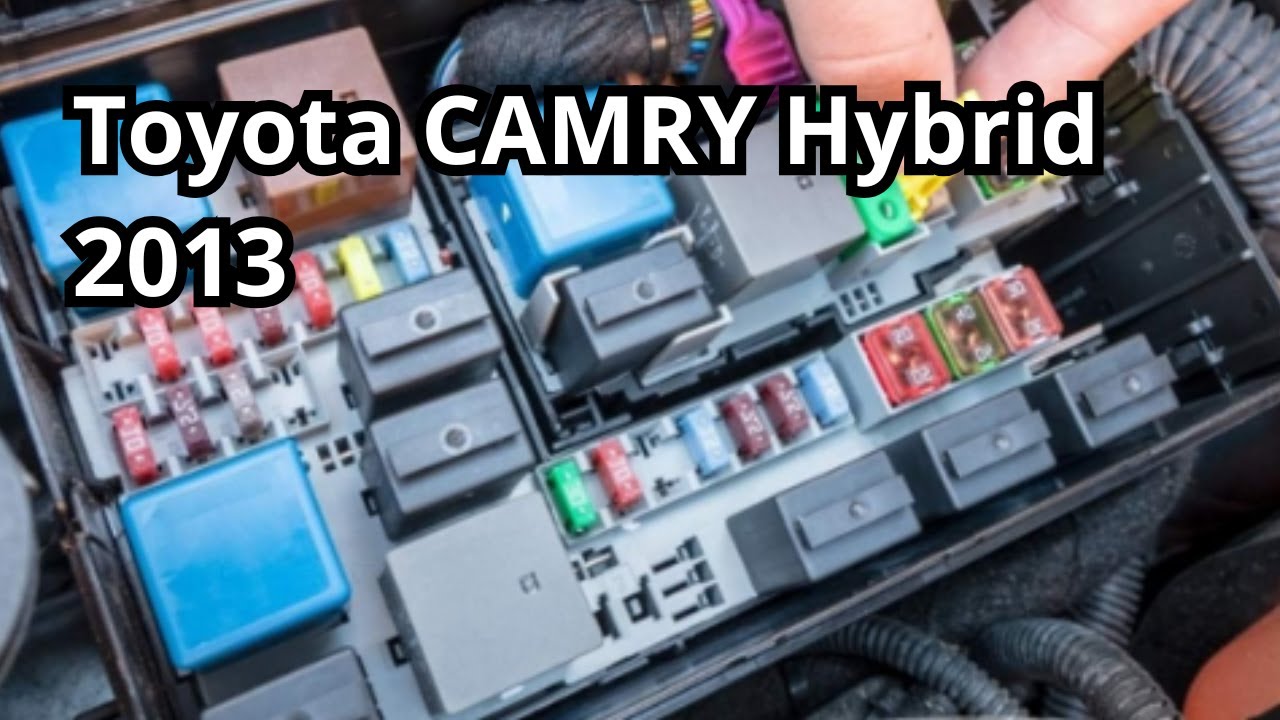 Diagrama de la caja de fusibles de Toyota CAMRY Hybrid 2013. ToyoFans.