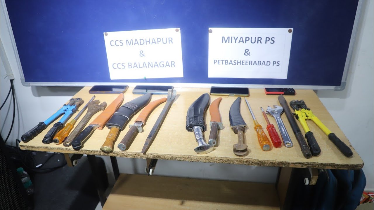 Cyberabadpolice  along with CCS Madhapur & Balanagar zone in coordination with the Local Police