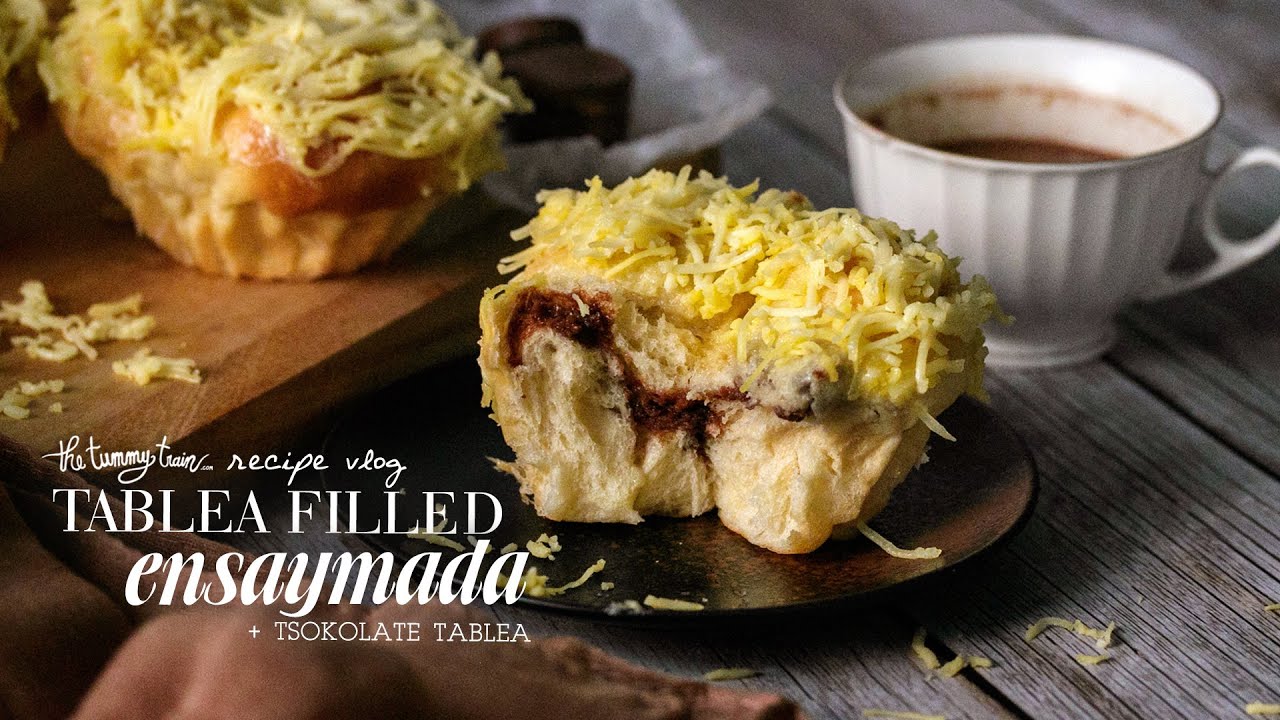 Tablea-Filled Ensaymada with Hot Tsokolate Tablea RECIPE | The Tummy Train