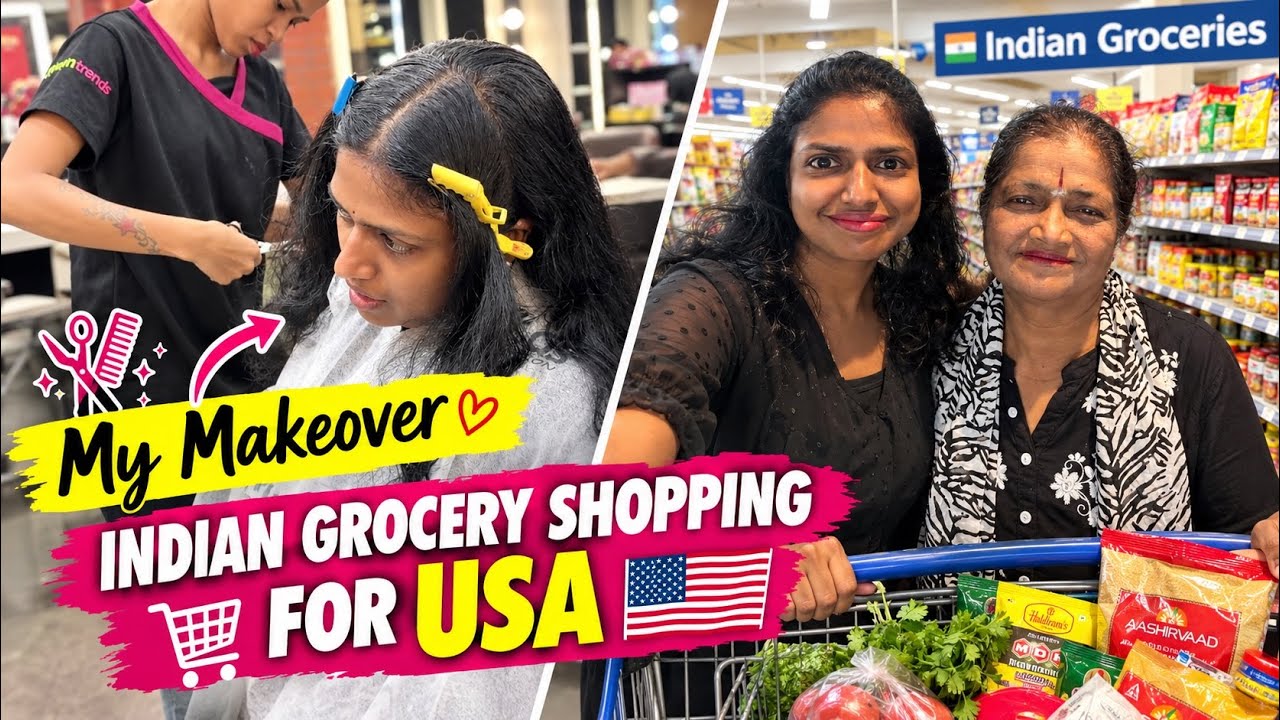 Getting ready to go back to USA 🇺🇸~ Makeover & Grocery purchase  Family Traveler VLOGS