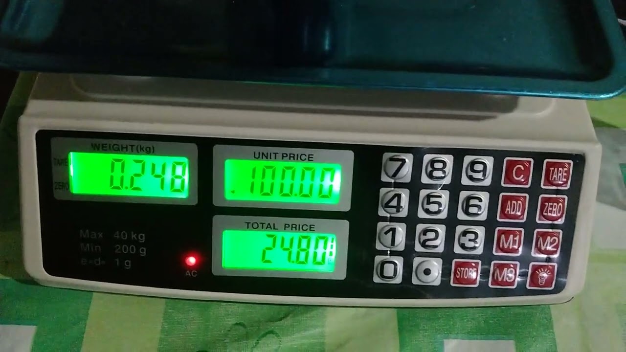 tutorial paano gamitin ang digital scale