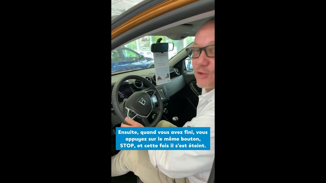 Démonstration de la carte main libre de Dacia DUSTER