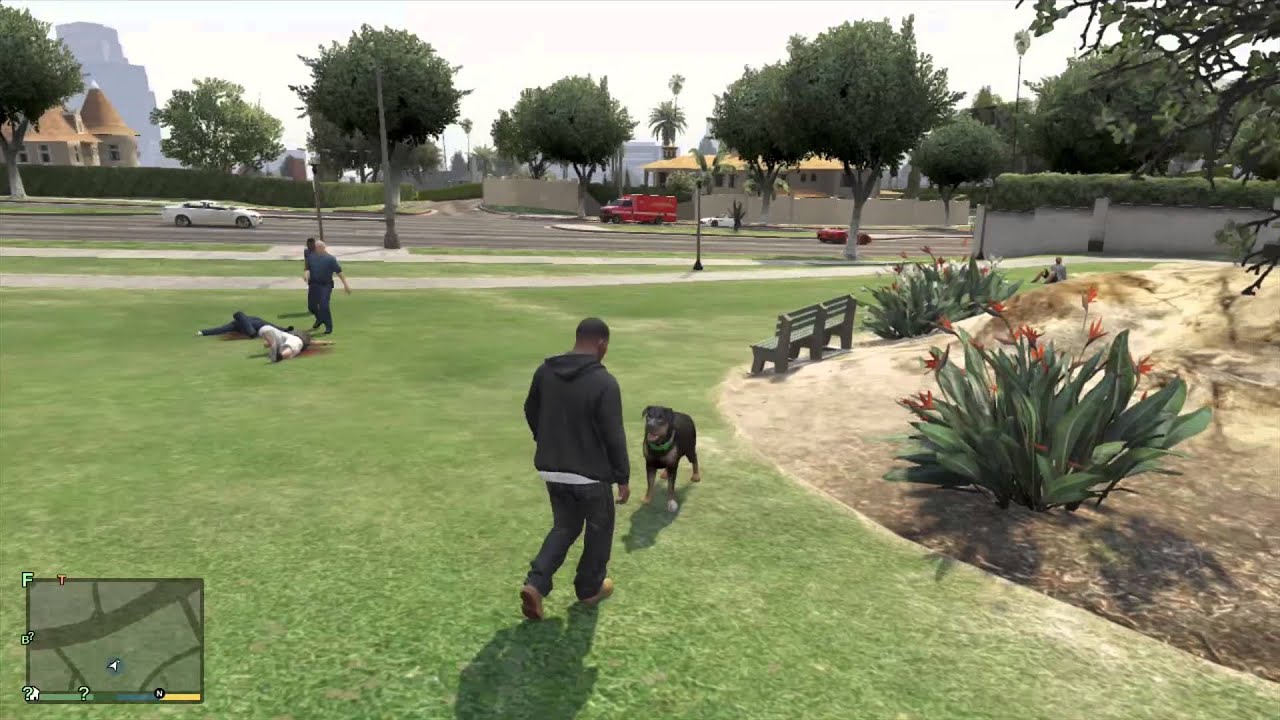GTA 5 - Playing With The Dog