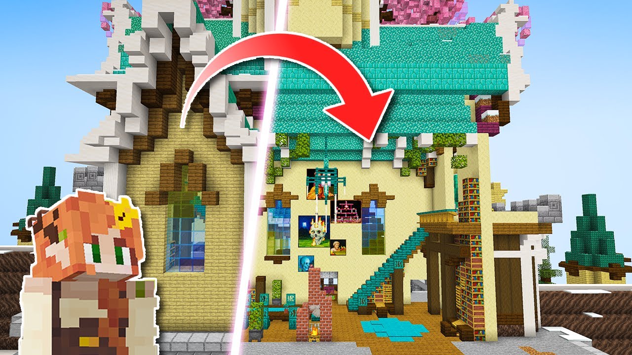 I Transformed my Minecraft MEGA BASE Interior - Hermitcraft