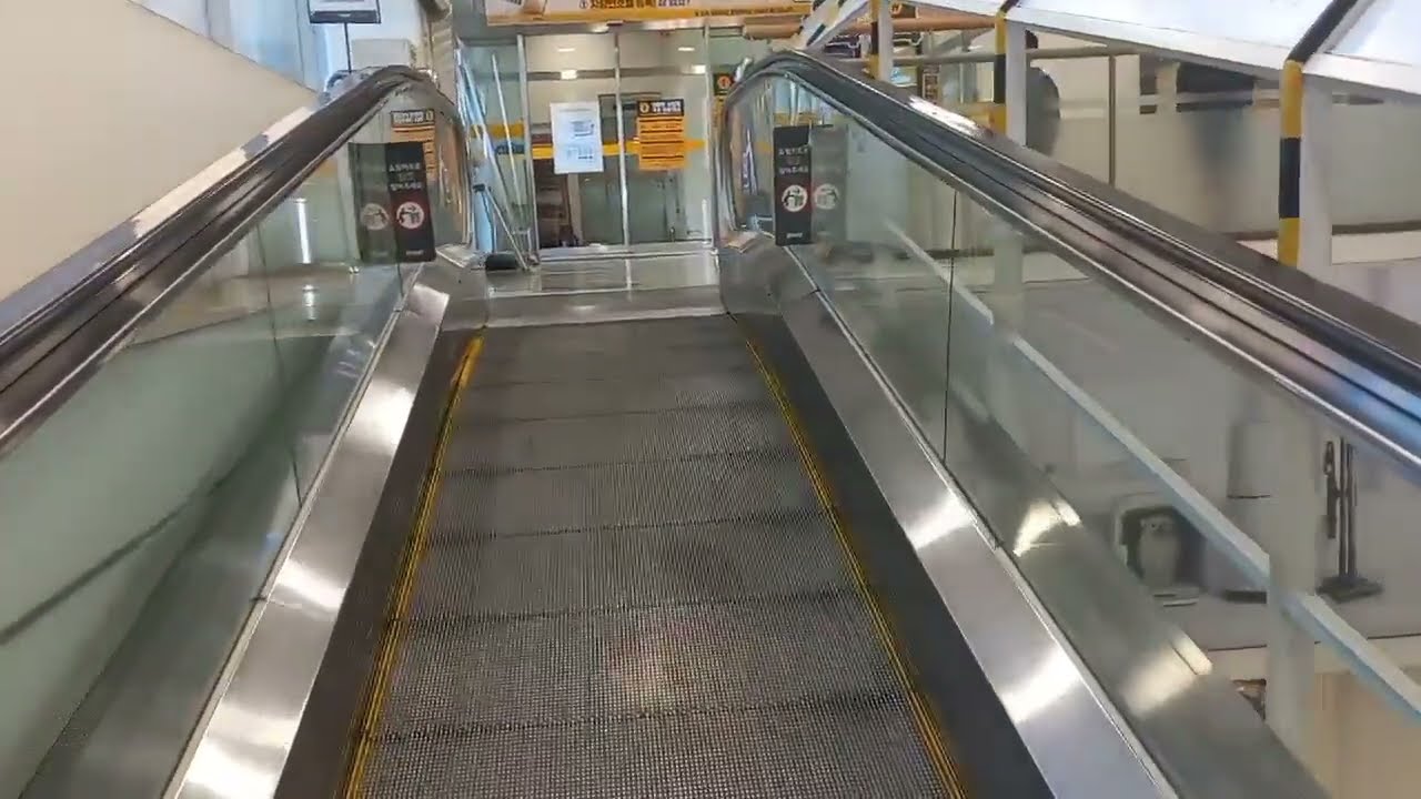 부산 이마트 사상점 무빙워크 moving walk 1층에서 3층으로 오르막 내리막 답사기