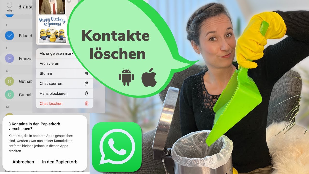 AUS WHATSAPP KONTAKTE L&Ouml;SCHEN - 2023 Anleitung