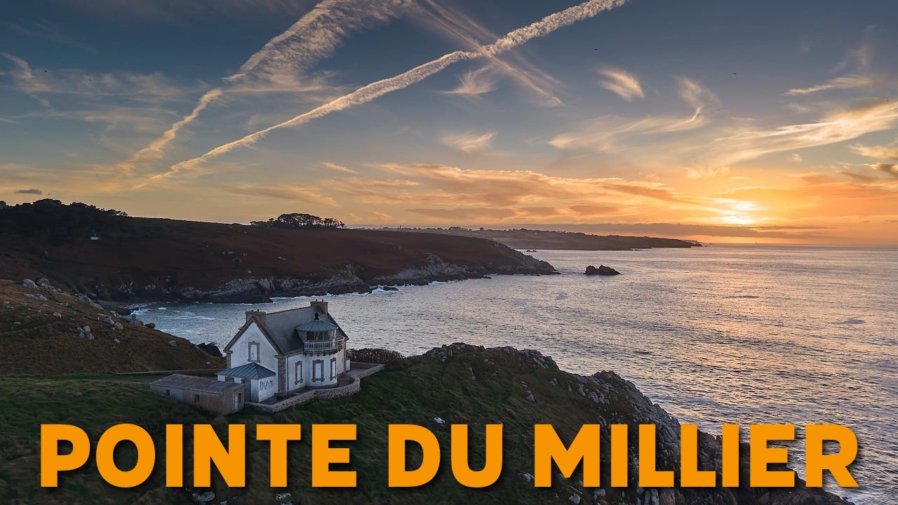 Sunset on Pointe du Millier, shot on DJI AIR 3S
