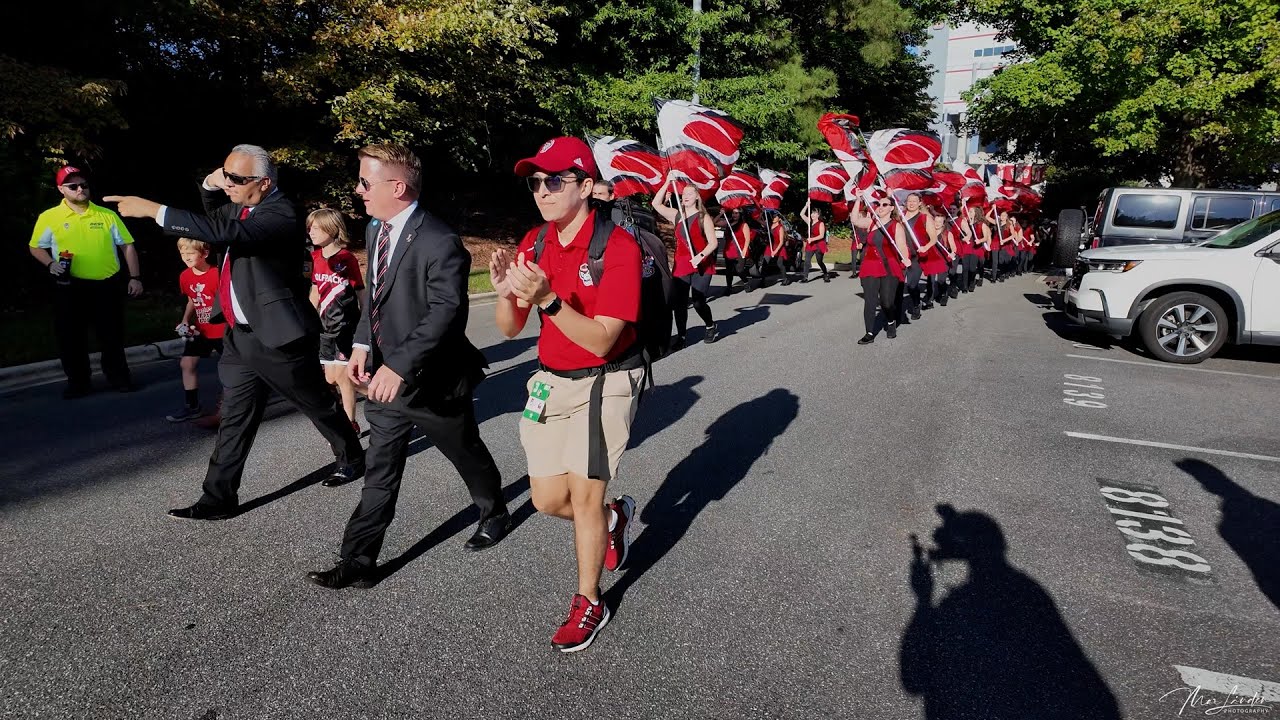 NC State Marching Band - Walk the Champions (1) before Football Game, 9/28/2024