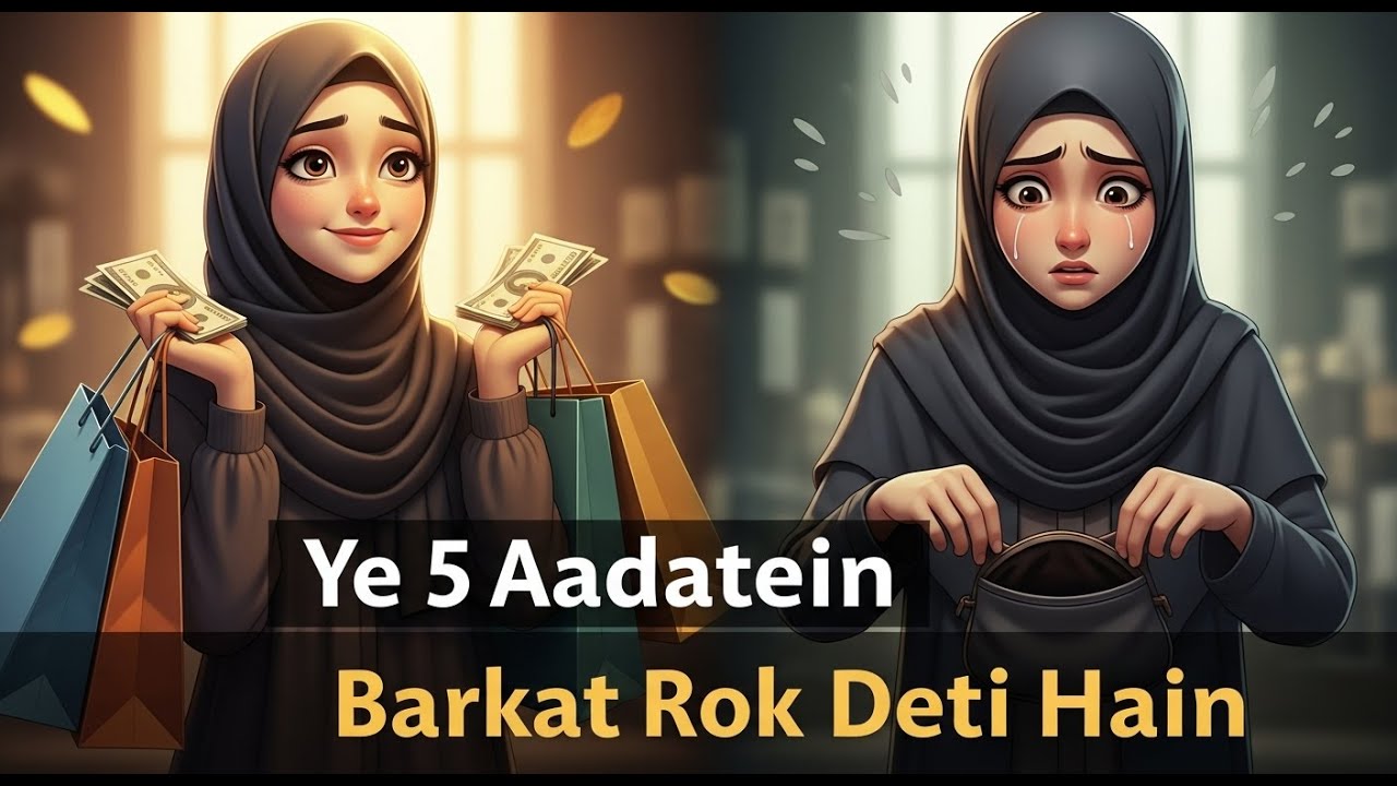 Ye 5 Aadatein Barkat Rok Deti Hain ||Zahra Ki Kahani ||#islamicmotivation