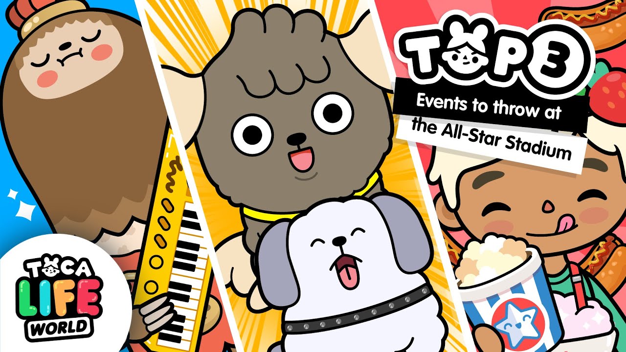 ALL-STAR STADIUM MAKEOVER ✨  | 3 Events in The All-Star Stadium | Toca Life World