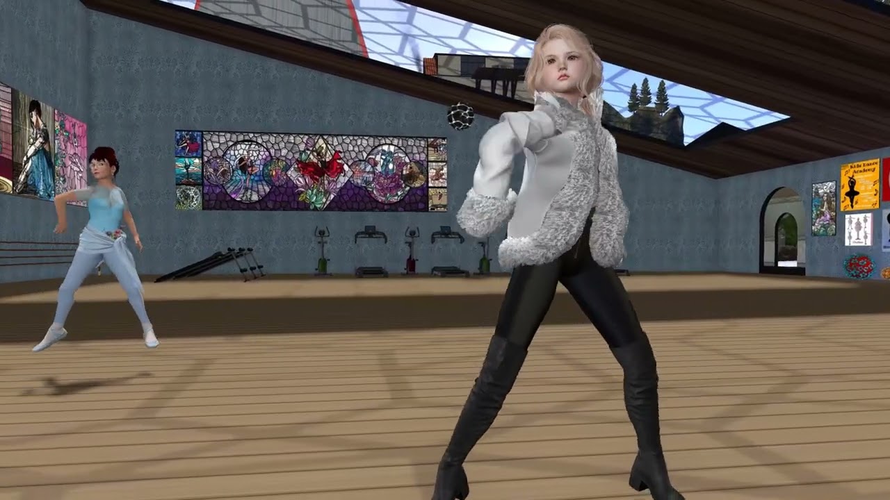 Anya at KDA (kids dance academy), Wearing Winter Outfit (jacket and high top boots) on 2026/01/20