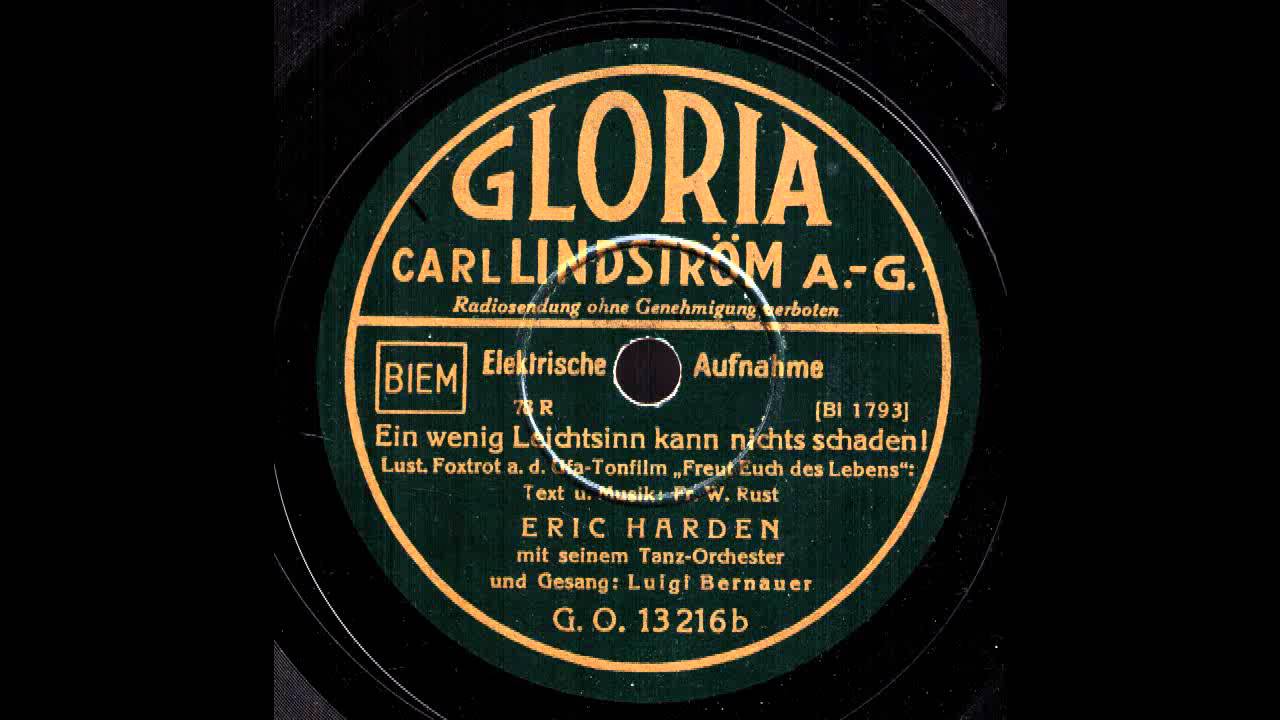 Ein wenig Leichtsinn kann nichts schaden! / Eric Harden & Orchester, Gesang: Luigi Bernauer