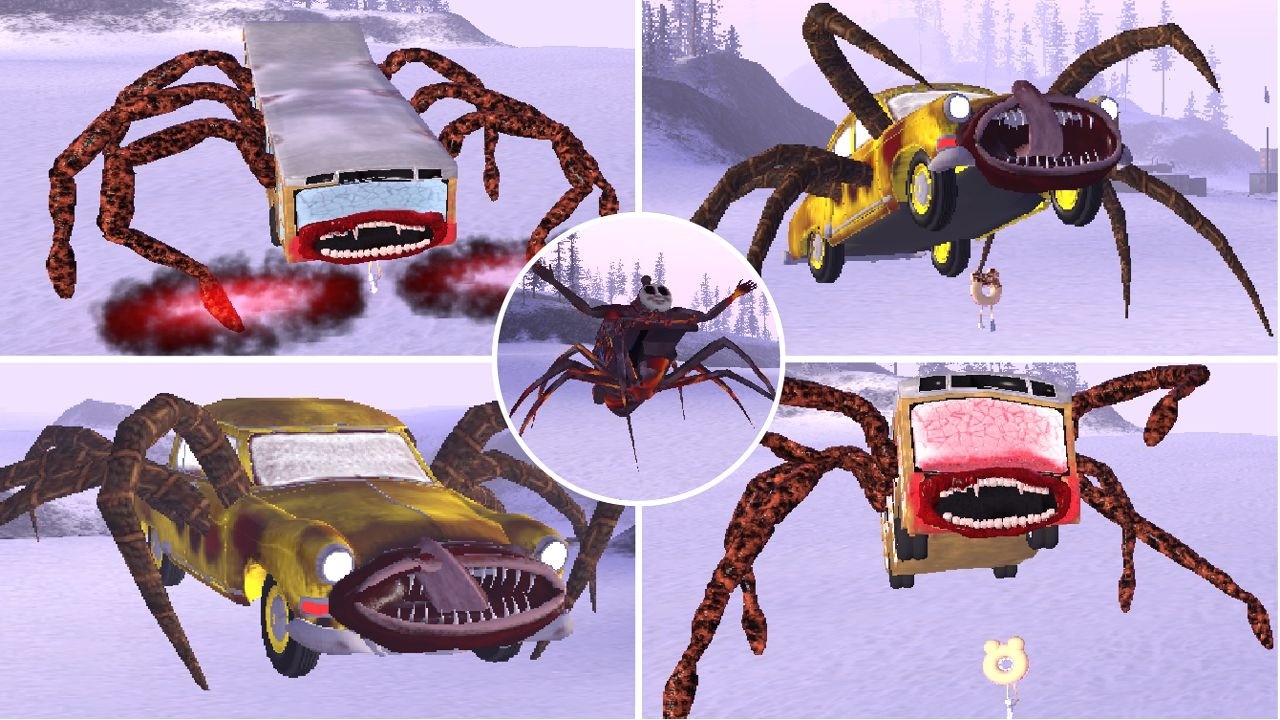 New Update Bus Eater Family: OLD Bus, Car, Train, Thomas, Charles, House Head in Garry's Mod!?