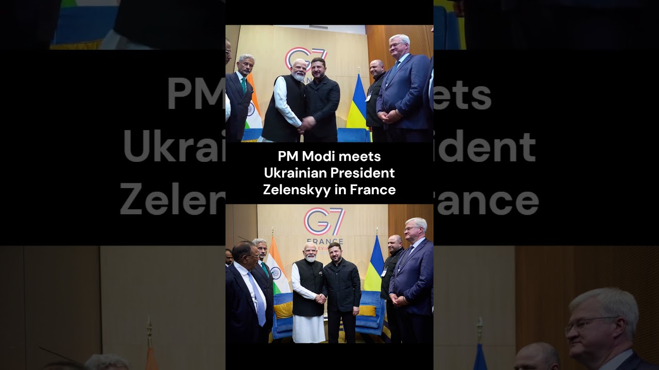 Моди встретился с президентом Украины Зеленским во Франции