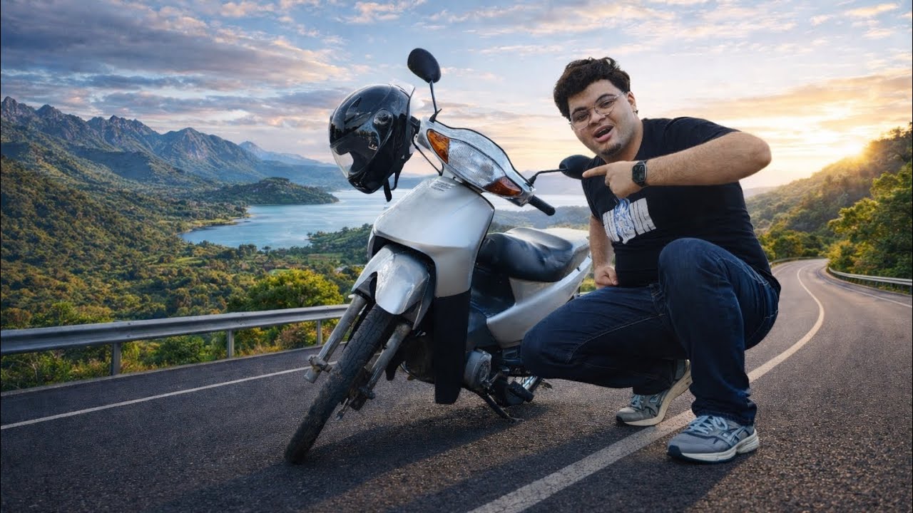 PRIMEIRO MOTOVLOG COM MINHA MOTO NOVA