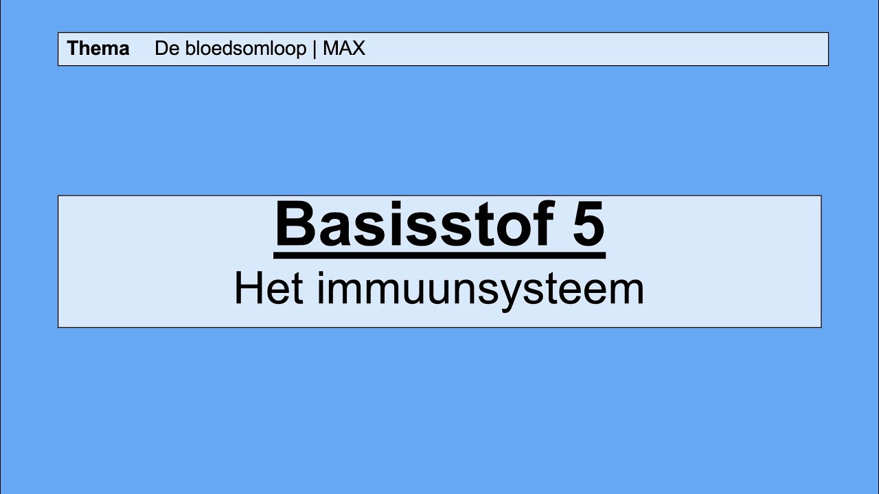 VMBO HAVO 2 | De bloedsomloop | 5. Het imuunsysteem | 8e editie | MAX