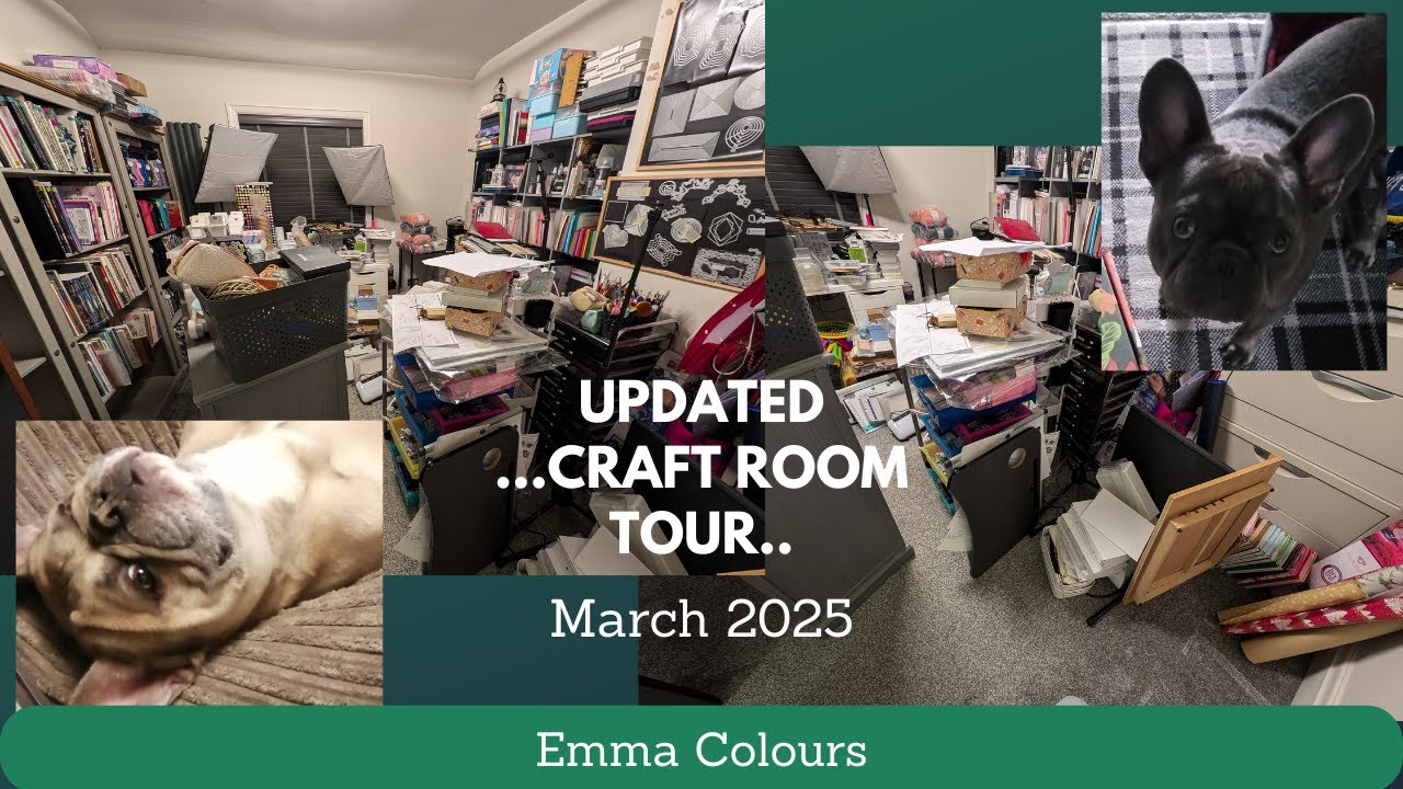 Craft Space TOUR - March 2025 - adult coloring video