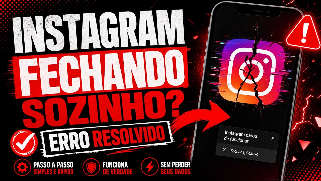 INSTAGRAM FECHANDO SOZINHO NO CELULAR ? FA&Ccedil;A ISSO !
