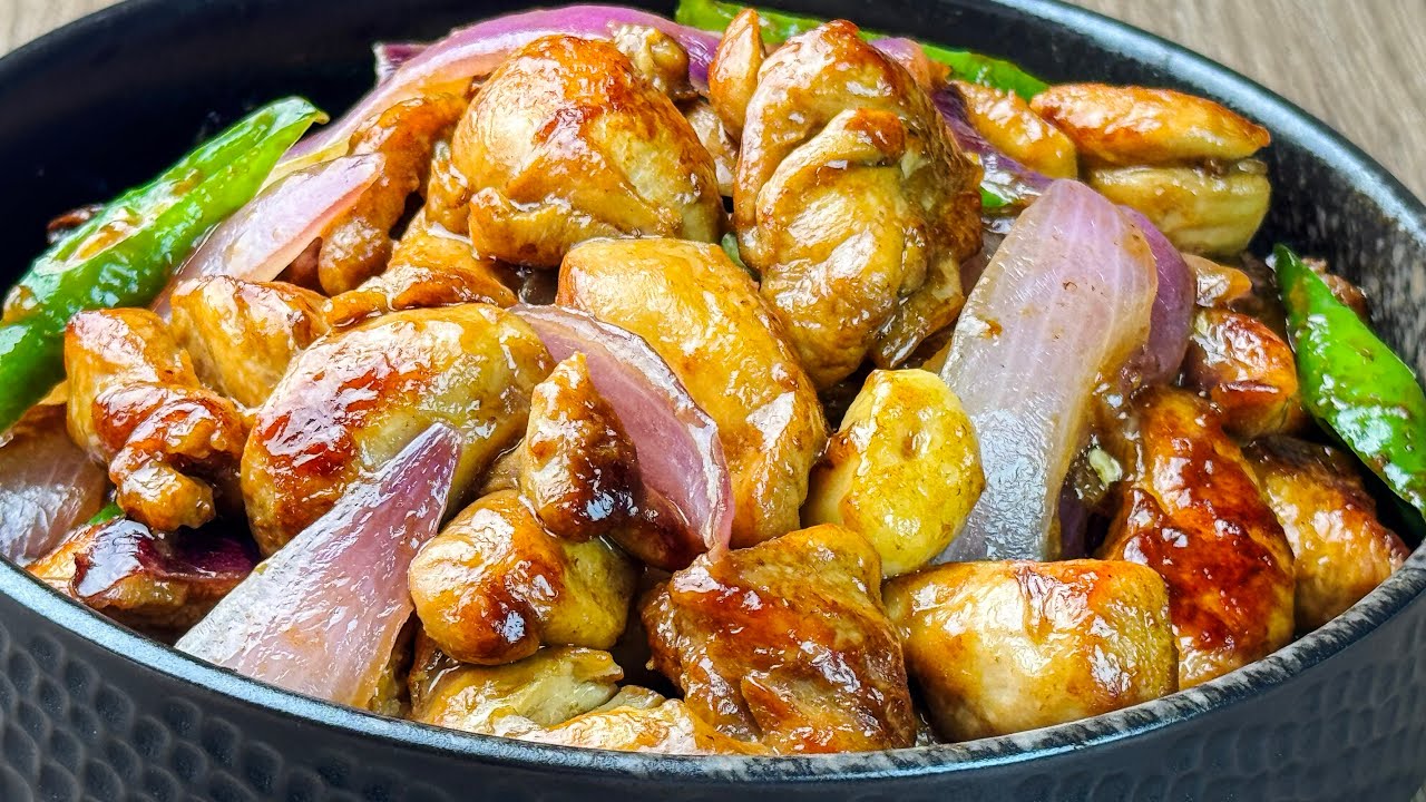 Жареная курица с луком | Простые и вкусные рецепты блюд из курицы на ужин
