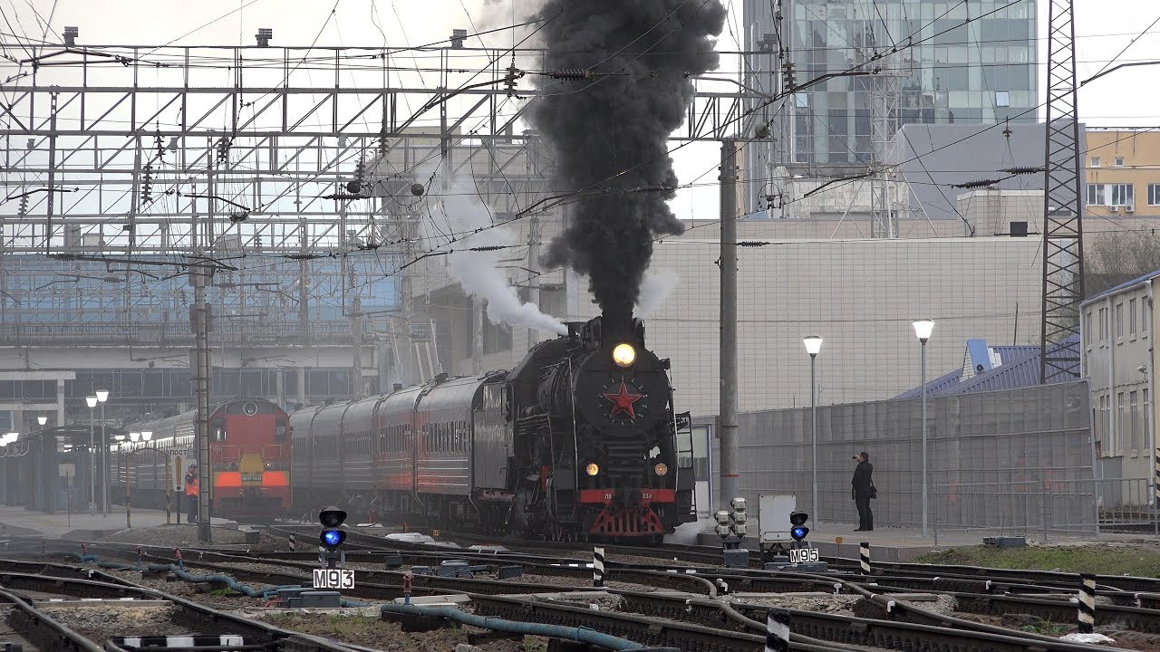 Ретро-поезда АПРЕЛЬ 2018 (паровозы П36-0218, ФД20-1679, Л-0073 и ЛВ-0233)