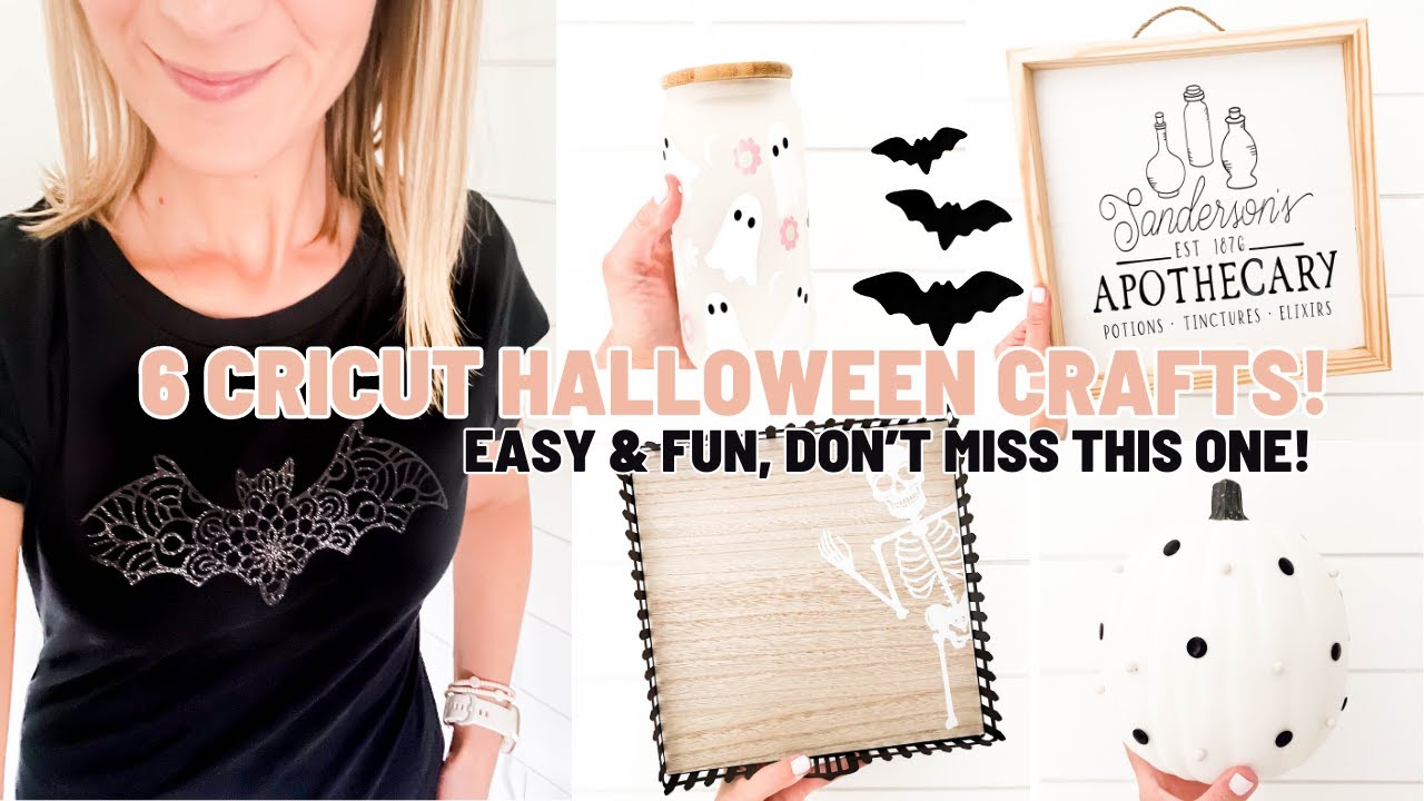 Настоящий Хэллоуин от Cricut! | 6 поделок Cricut на Хэллоуин и самая милая упаковка банок Libbey ...