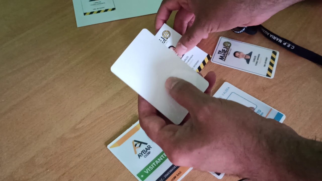 Como hacer fotocheck sin impresora PVC
