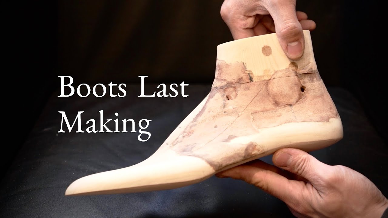 靴の原型となるLASTを作る作業｜ブーツラスト製作