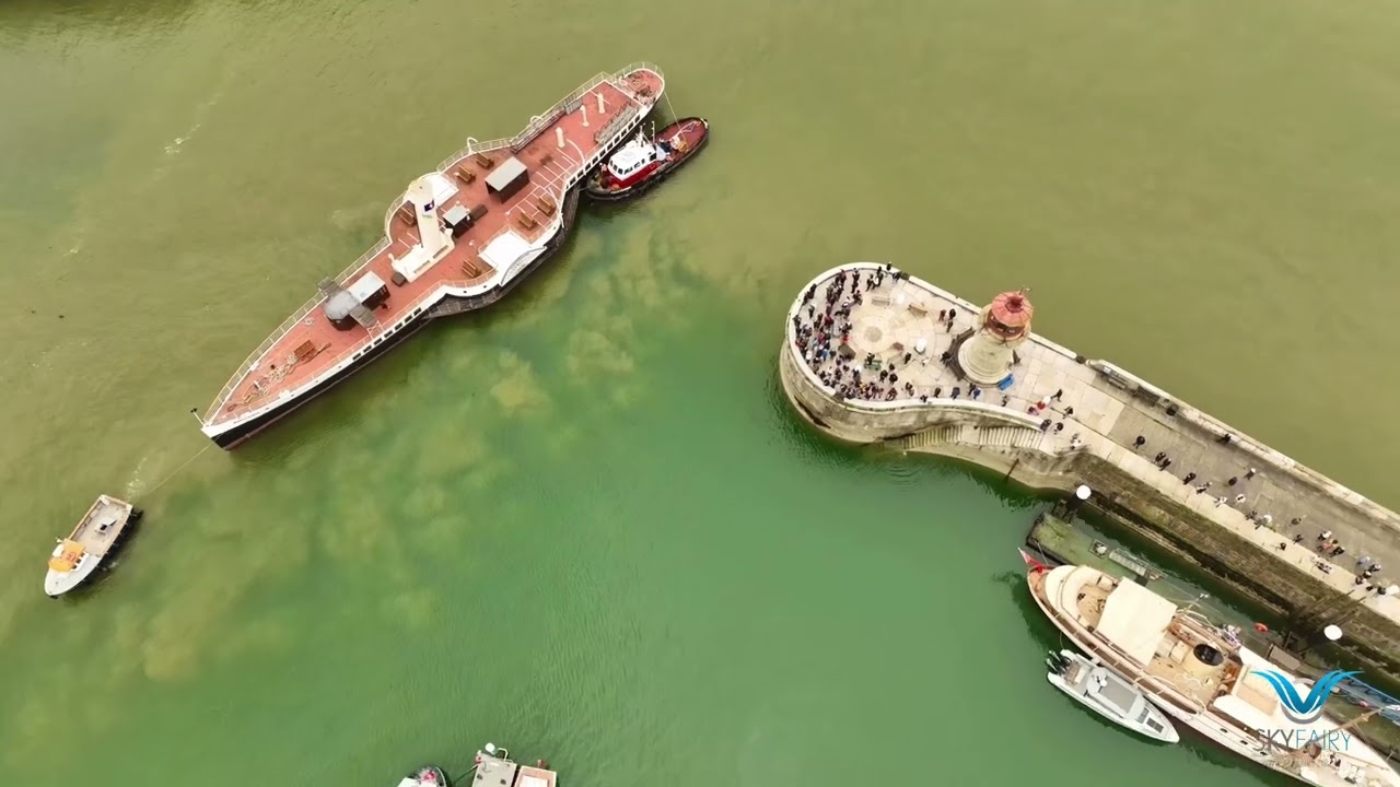 The Little Ships Arrival Ramsgate 85th Anniversary of Operation Dynamo.  PS Medway Queen