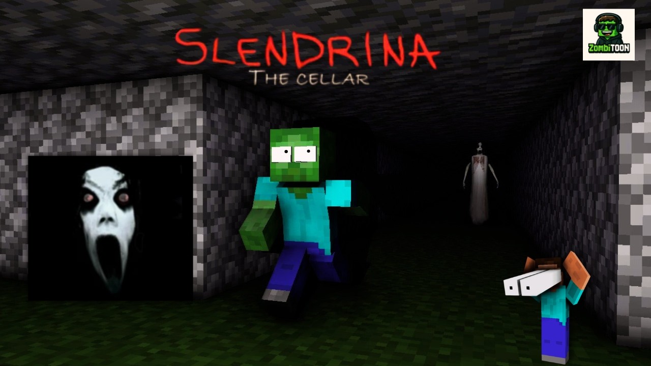 Monster School vs Slendrina the Cellar | Minecraft Horror Animation