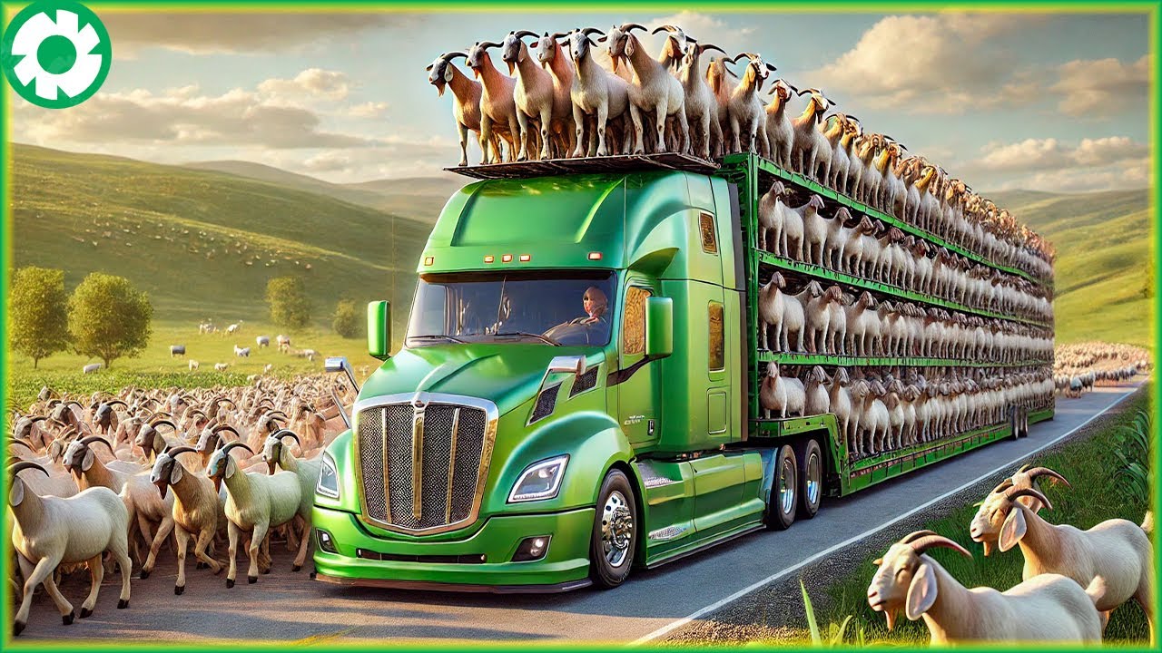 Transporting 9.99M Giant Goats This Way - The Biggest Heavy Machinery | Agriculture Technology