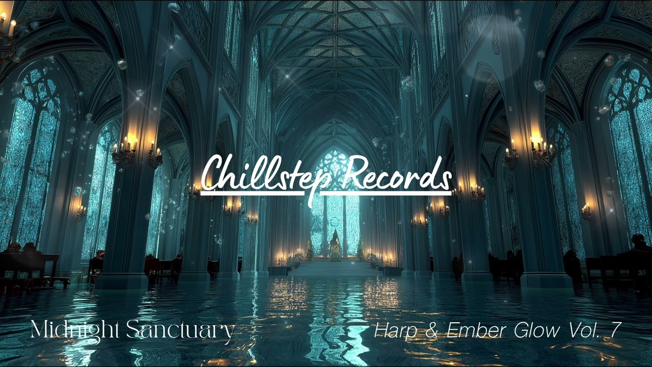 Midnight Sanctuary Piano Sleep Music 2026 ▷ Harp & Ember Glow Deep Calm | 2 Hours