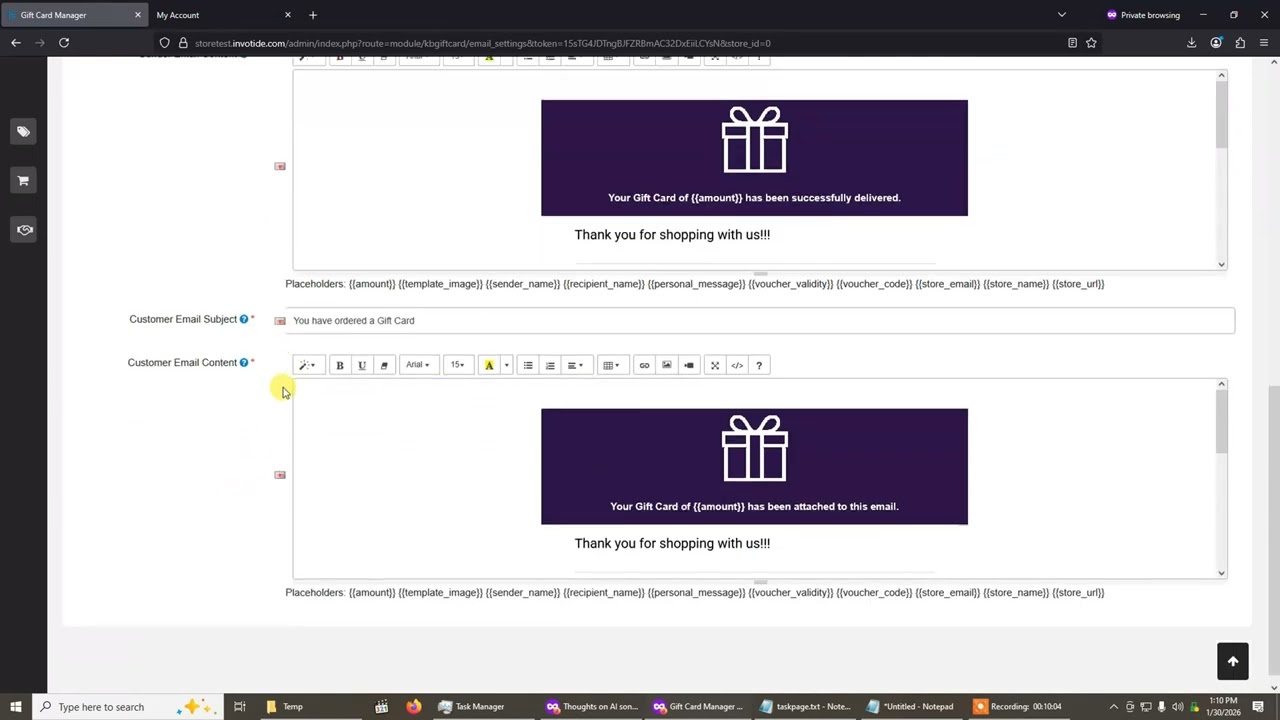 How To Setup Gift Card Module