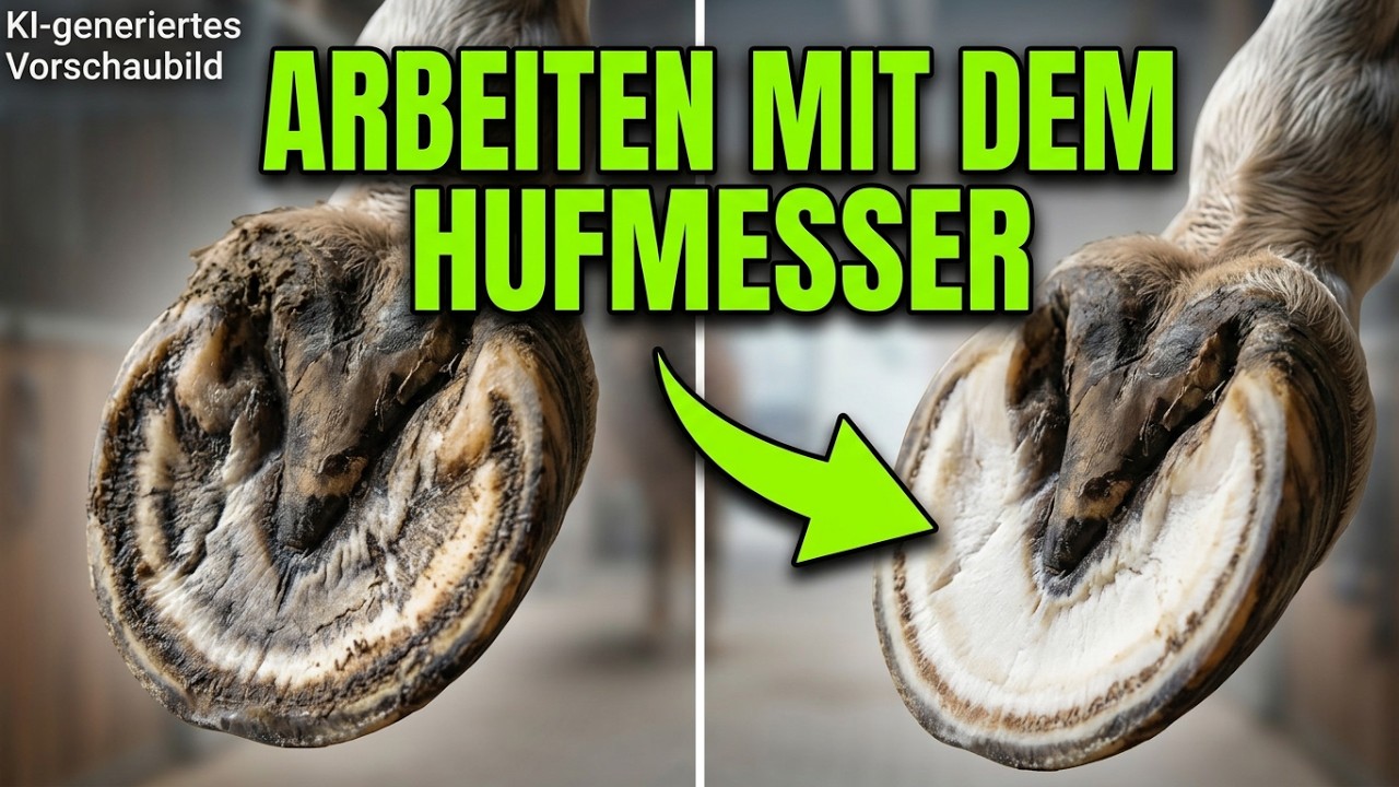 Arbeiten mit dem Hufmesser