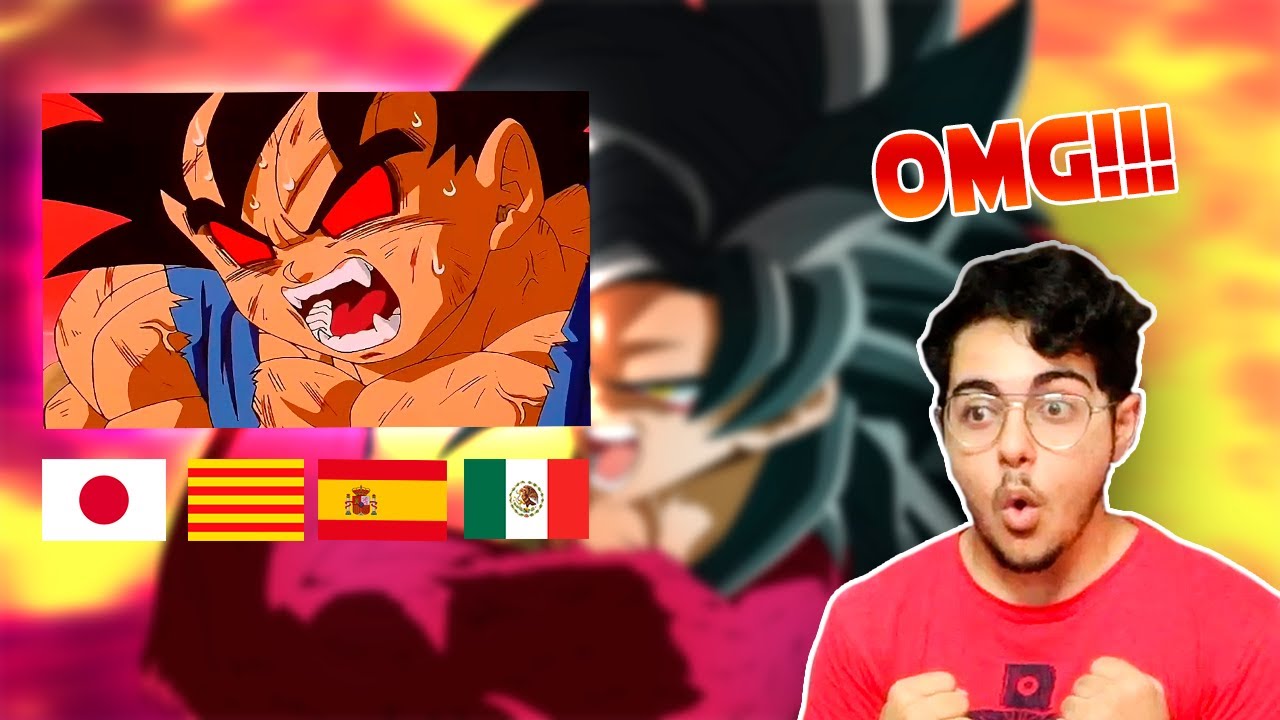 🤯ESPAÑOL REACCIONA a DRAGON BALL🐲 Latino VS Castellano | GOKU SSJ4