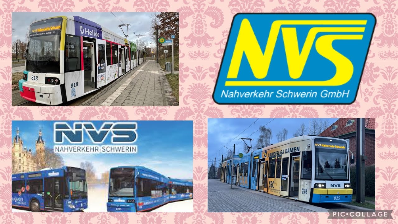 NVS Nahverkehr Schwerin Straßenbahn Wagen 818/825 SN2001 Bj. 2002/03 Mitfahrt Linie 1+2 Führerstand