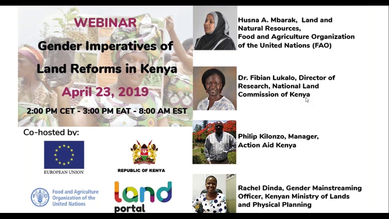 Webinar: The Gender Imperatives of Land Reforms in Kenya