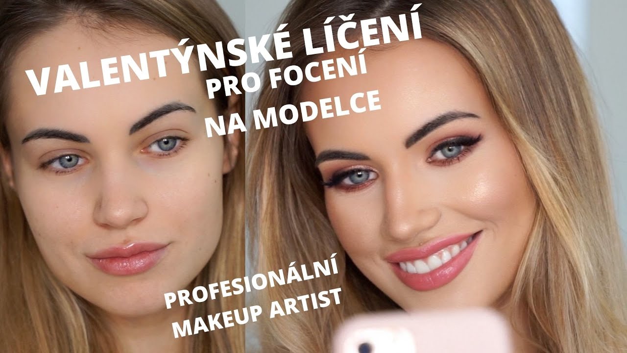 VALENTÝNSKÉ LÍČENÍ NA MODELCE [PHOTO MAKEUP]