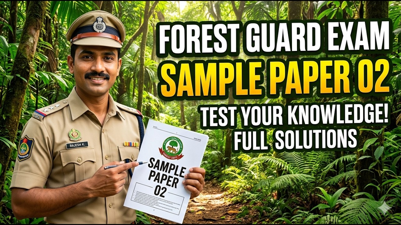 Forest Guard (वन आरक्षी) Exam 2018 | Solved Model Paper 02 | Best explanation + V.Imp. Que.
