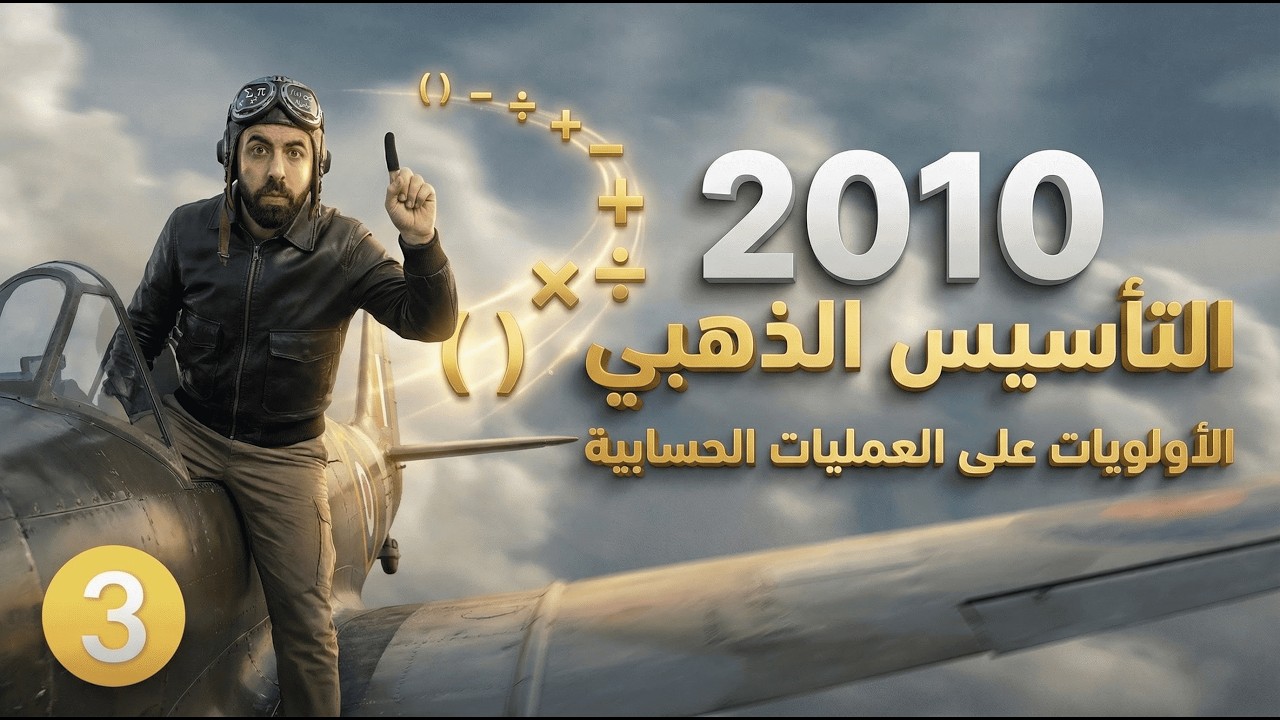 جيل 2010 || التأسيس الذهبي - حصة 3 ( الأولويات على العمليات الحسابية ) أ. أحمد خليل ( خليليو)