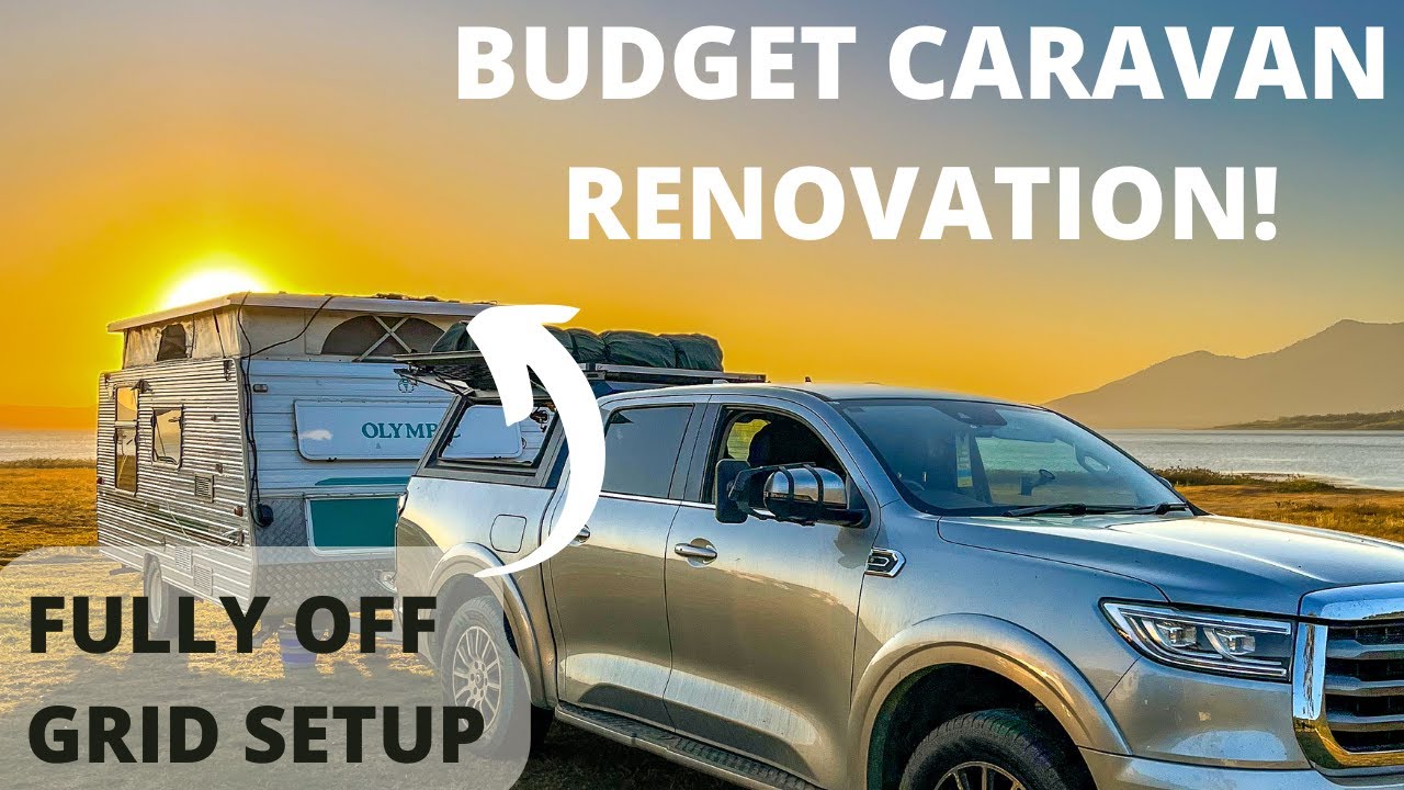 We Renovated a 2002 OLYMPIC 1000 caravan! FULL time travelling around Australia! OFF grid setup.