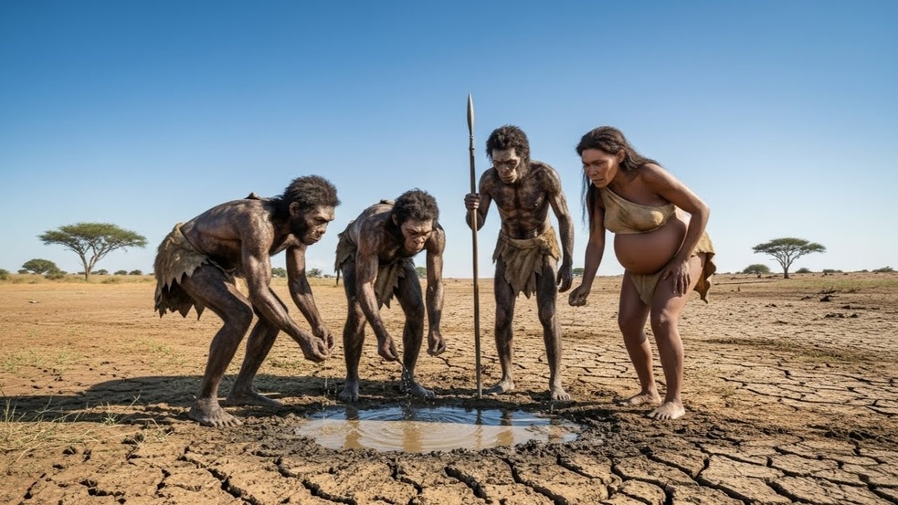 Life Million Years Ago Hominids Faced Drought: Battle with Ancient Monitor Lizard, Elephant & Python
