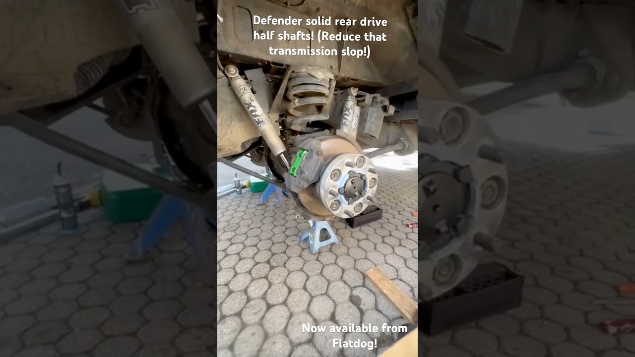 Why fit Defender solid rear drive half shafts? With @MathieuHulliger #flatdog #defender